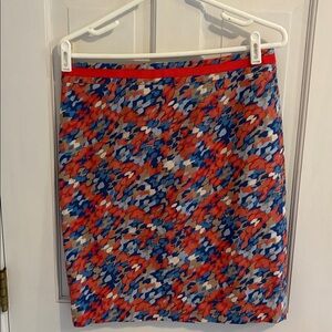 Boden Colorful Abstract Patterned Skirt size 12 petite like new condtion